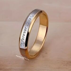 Timeless Romance - 1pc Stainless Steel Ring